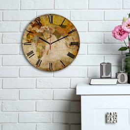 Wallity Reloj Decorativo de MDF Multicolor 3030MS-017